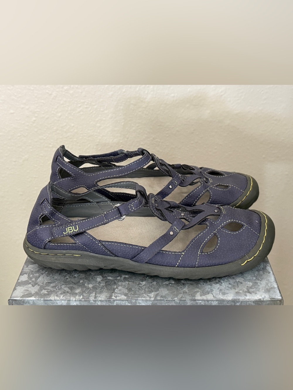 JBU Jambu Sydney Women's Navy Blue Strappy Closed-Toe Sandals, Size 7
